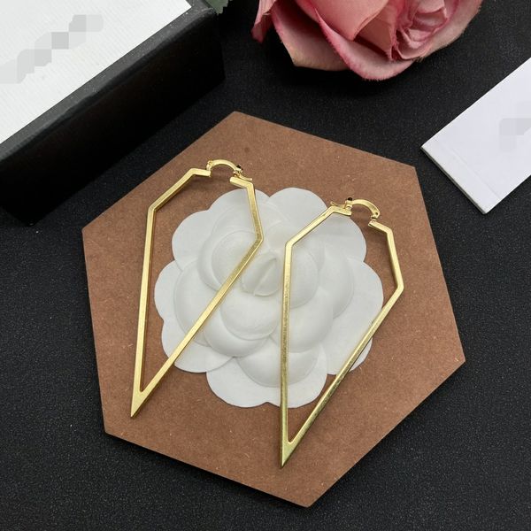 

high classic 18k gold plated stud designer double g earring luxury geometric crystal heart-shaped couple earrings for woman wedding birthday, Golden;silver