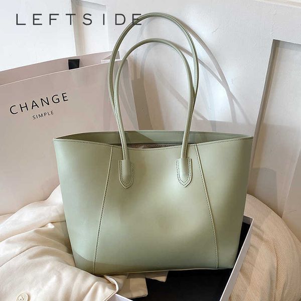 

nxy large pu leather shoulder side bag for women 2023 spring green pink fashion trend female handbagstote bags