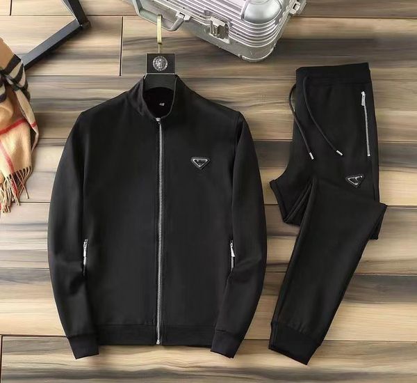 

2023ss mens tracksuit two pieces sets jackets hoodie pants with letters fashion style spring autumn outwear sports set tracksuits jacket, Gray