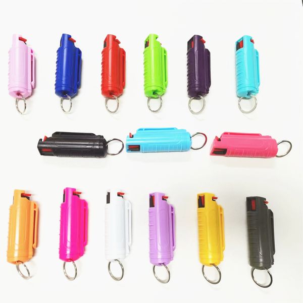 

15 colors 20ml defenses keychain self- defense products wolf self defenses key chain for female outdoor self-defense tools, Silver