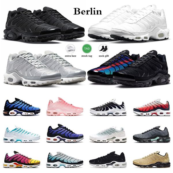 

plus tn men women tns running shoes triple white black unity hyper blue atlanta oreo mens outdoor sports trainers sneakers size 36-46