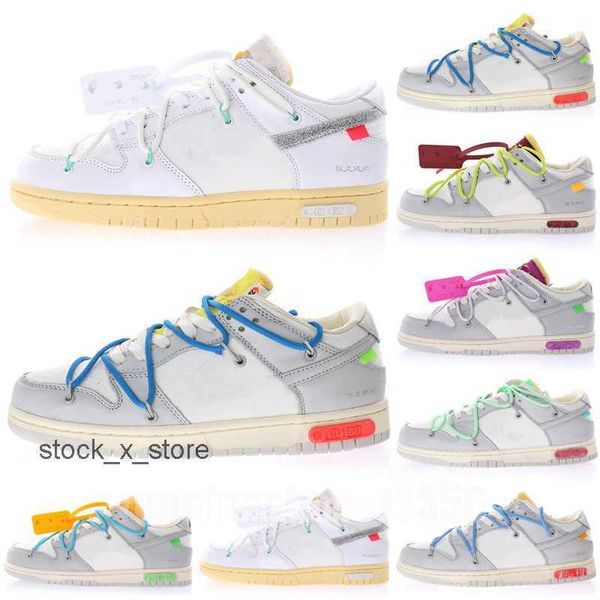 

og retro dunks low running shoes lot the 01-50 blue futura green yellow offs white men women sneakers with box, Black