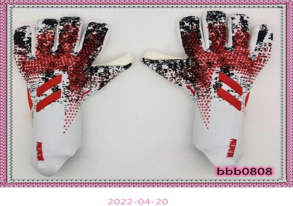 

new goalkeeper gloves finger protection professional men football gloves adults kids thicker goalie soccer glove2603529, Black