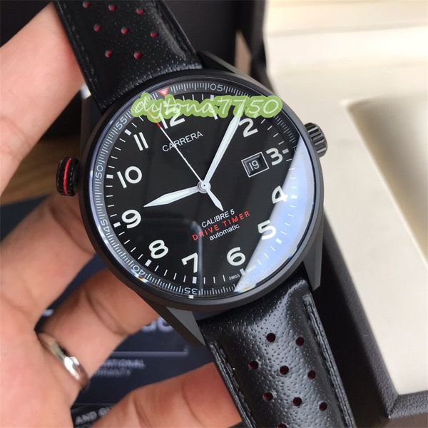 

2023new limited edition watch diameter 43 mm with swiss sw200 mechanical movement provides 38 hours of power storage sapphire mirror calfski, Slivery;golden