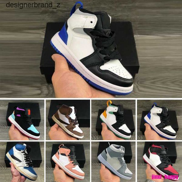 

basketball shoes sports sneaker kids 1s trainers low reverse mocha stealth stage haze university blue patent bred yellow toe homage mens 1 1, Black