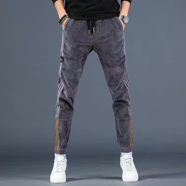 

men's jeans men's imitate jeans jogger harem pants ankle banded pants loose harajuku style beam feet casual pants elastic waist hi, Blue