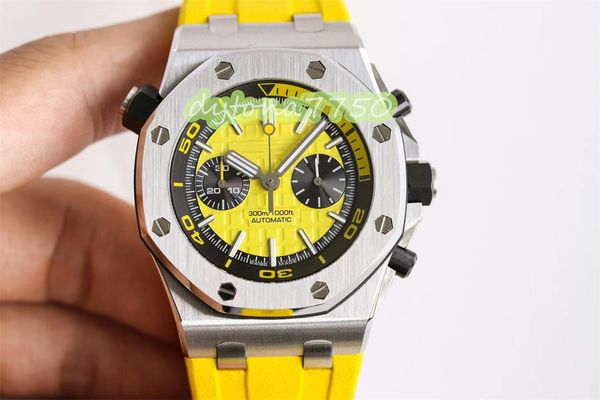 

2023new jf 26703 timing automatic mechanical men's watch size 42 mm equipped with cal.3124 movement cnc forging wire drawing process po, Slivery;golden