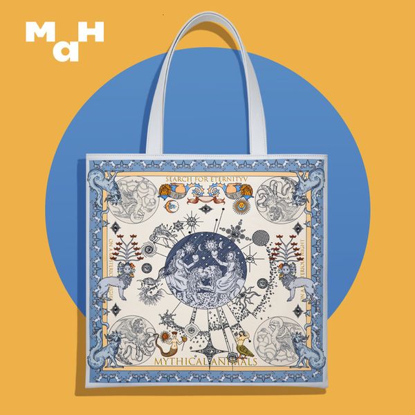 

shopping bags mah original niche tote bag large-capacity handbag all-match shoulder bag design sense bag women summer 230314