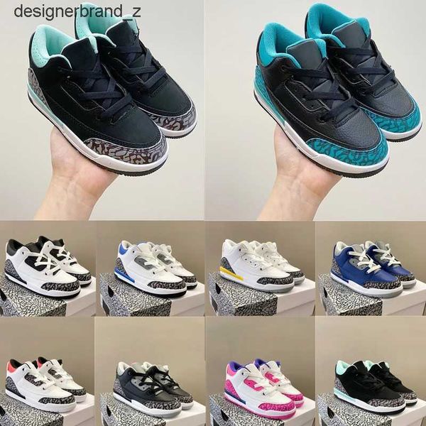 

kids shoes boys basketball 3s jumpman 3 sneakers girls boys toddler game chicago designer kid sneaker athletic infants scotts melody mid 1ap, Black