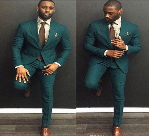 

green custom slim fit mens business suit jacket pants handsome men039s suits spring 2018 sell wedding suits groom ebelz c4145770, Black;gray