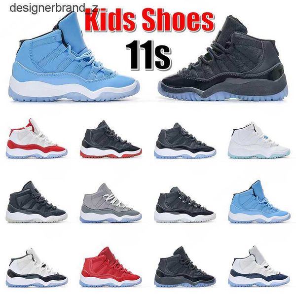 

kids shoes 11s designer basketball shoes jumpman 11 youth toddler children boys gamma blue cherry bred space jam cool grey concord baby jzkv, Black
