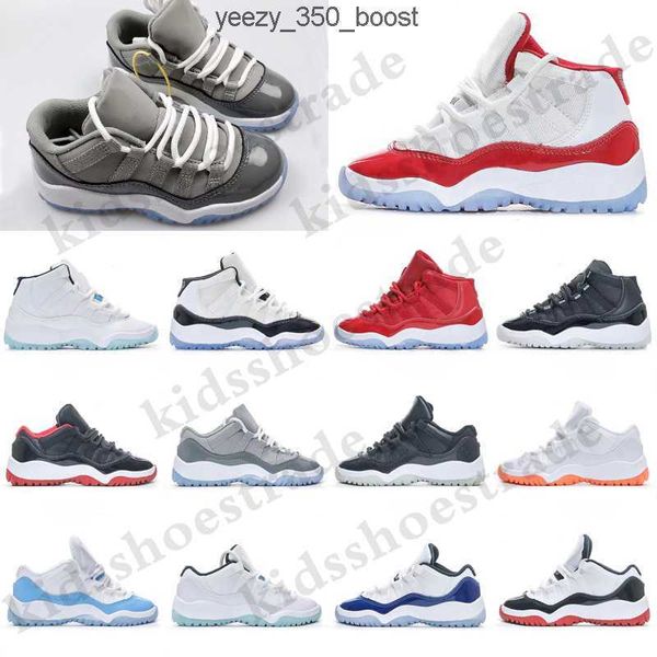 

infant designer kids shoes cherry cool grey 11 xi sneaker concord space jam metallic silver pink jumpman bred legend blue children boys qq84, Black