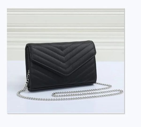 

designer handbags shoulder bag tote metal chain silver handbag flip cover shoulder bags purse wallet 7803