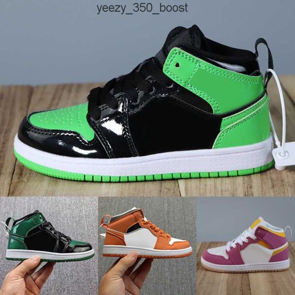 

jumpman kids shoes 1s 1 basketball shoes unc university blue infants toddler designer sport shoe pine green royal trainers obsidian chicago, Black