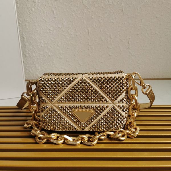 

designer's new full diamond women's shoulder bag flap cross-body bag detachable shoulder strap wallet small crossbody bag handbags