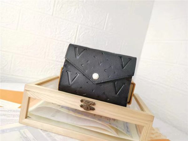 

fashion designer wallet womens victorine purse card holders coins diamond grain famous womens wallets genuine leather embossed purse with bo, Red;black