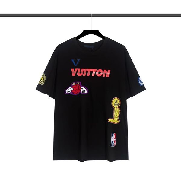 

new mens t shirts womens designer embroid fashion man t-shirt cotton casual tees short sleeve luxury hip hop streetwear tshirts, White;black