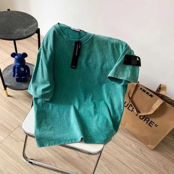 

stoney island t shirt summer round neck washed old vintage arm sleeve short sleeve t-shirt yh05, White;black