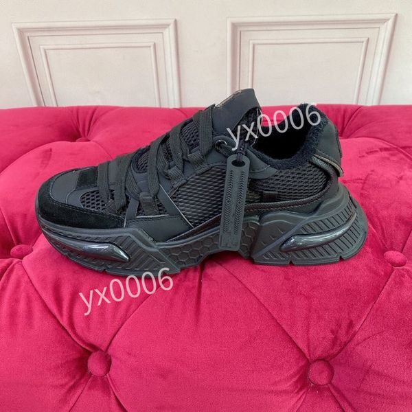 

2023new designer sneakers men shoes print check trainer platform trainers striped sneaker vintage suede shoe, Black