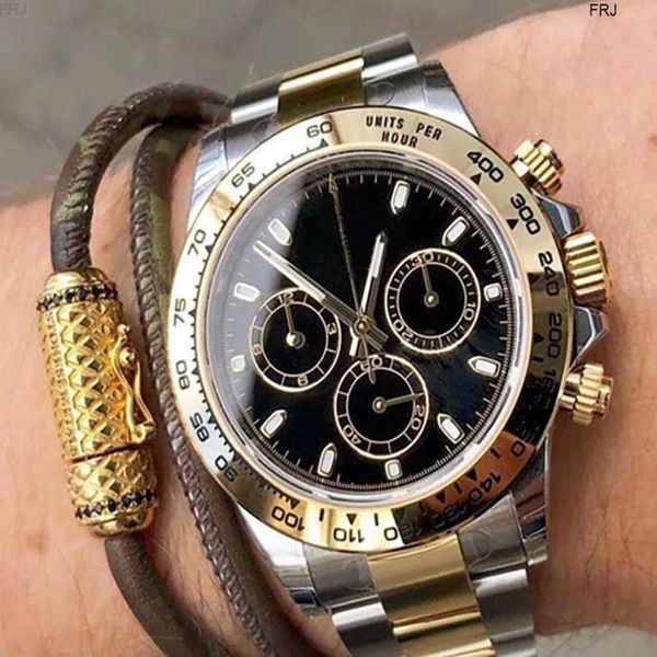 

designer rolax watches mens luxury mechanical automatic u1 st9 clasp ceramic bezel spphire glass stainless steel solid men male wristwatch f, Slivery;golden