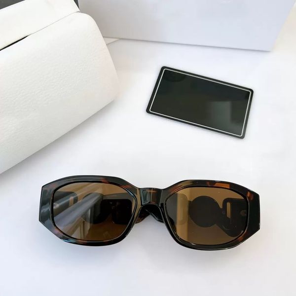 

2023 4361gb1/87 53mm square sunglasses black-gold / grey lens designer goggle beach sun glasses retro small frame luxury design uv400 with b, White;black