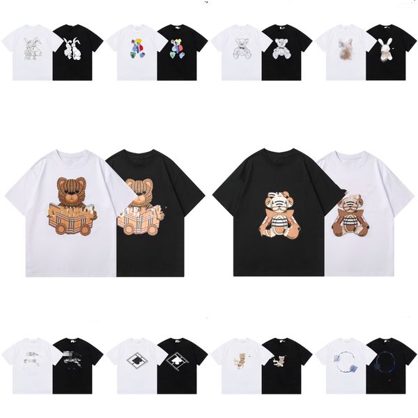 

mens t shirt brand designer t new european and american round neck short sleeve summer fashion high street fashion handsome casual couple gi, White;black