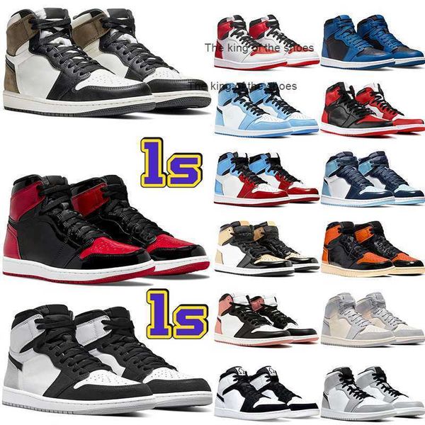 

2023 og2023 og new 1s basketball shoes dark mocha unc light smoke grey hyper chicago patent bred royal toe university blue black white shatt