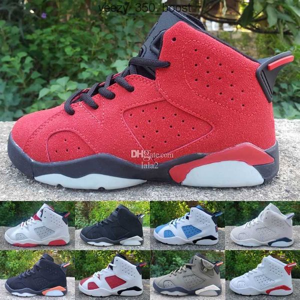 

jumpman 6 6s kids basketball shoes university blue red oreo midnight navy georgetown black cat electric green boy girls outdoor sports rstv