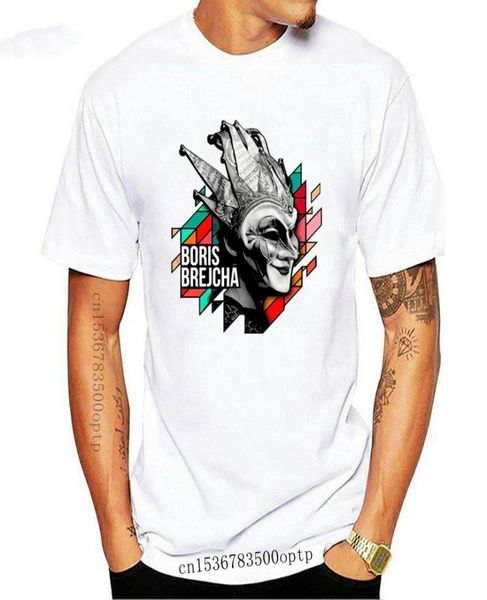 

men039s tshirts boris brejcha mask t shirt dj high tech minimal techno music men a558950423, White;black
