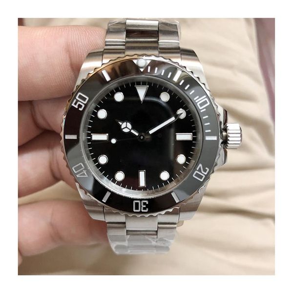 

st9 steel watch automatic mechanical black dial sapphire glass ceramic bezel watches men stainless wristwatches 126610ln 41m glide223z, Slivery;brown