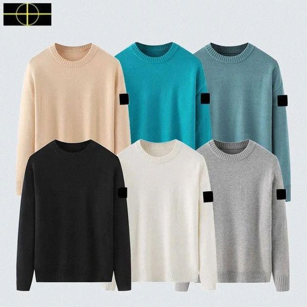 

sweaters mens designer island sweater knit sweatshirt crew neck long slevee pullover hoodie couple clothing autumn and winter warm tech flee, White;black