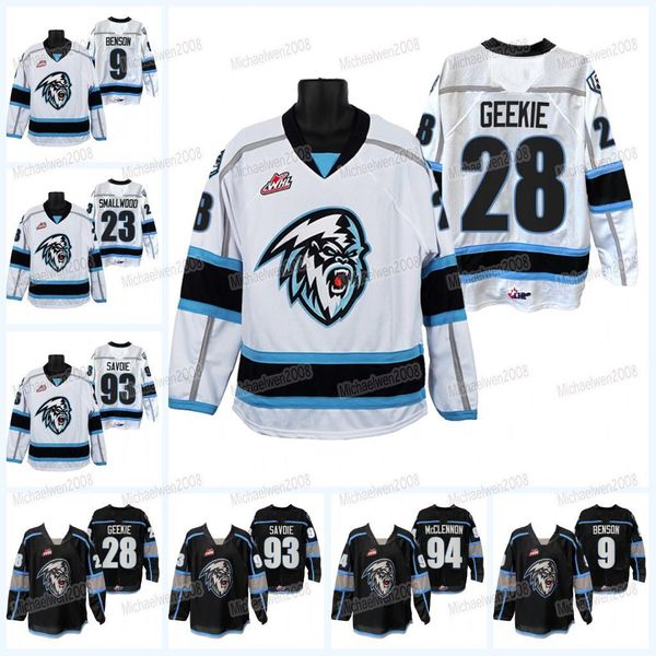 

whl winnipeg ice hockey jersey conor geekie matthew savoie zachary benson benjamin zloty carson lambos connor mcclennon michael milne jakin, Black;red