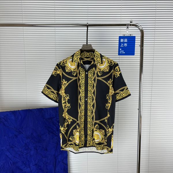 

men designer shirts summer shoort sleeve casual shirts fashion loose polos beach style breathable tshirts tees clothing #079, White;black