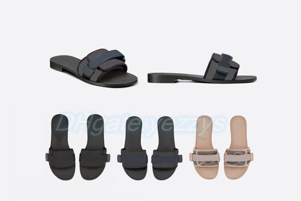 

luxury designer evolution slide uber black oblique shiny technical fabric nude camouflage print embroidered sandal summer pool shoe