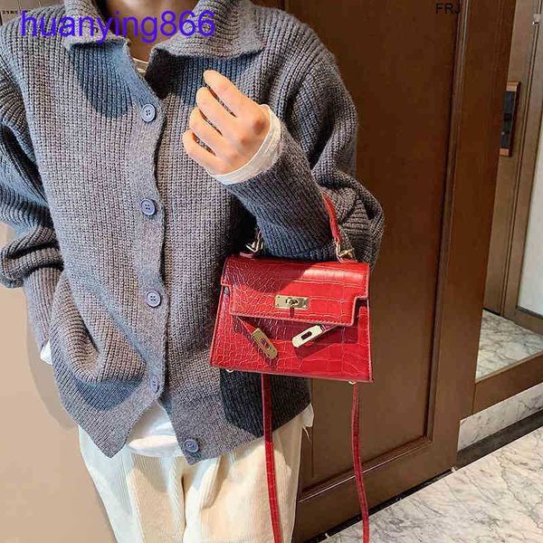 

designer bags kelys herms's handbags 2023 new texture womens bag atmospheric crocodile kaili tide messenger simple ins fashion shoulder