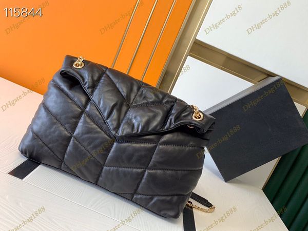 

upgraded chip edition women's bag luxury handbag designer shoulder bag loulou puffer quilted sheepskin bag fashion chain messenger bag