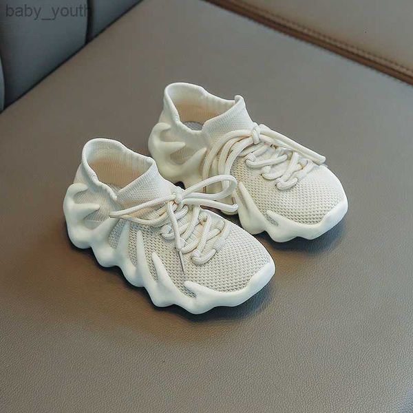 

spring and summer breathable mesh boys fly woven casual kids children's running shoes trend girls' sports shoes, Black;red