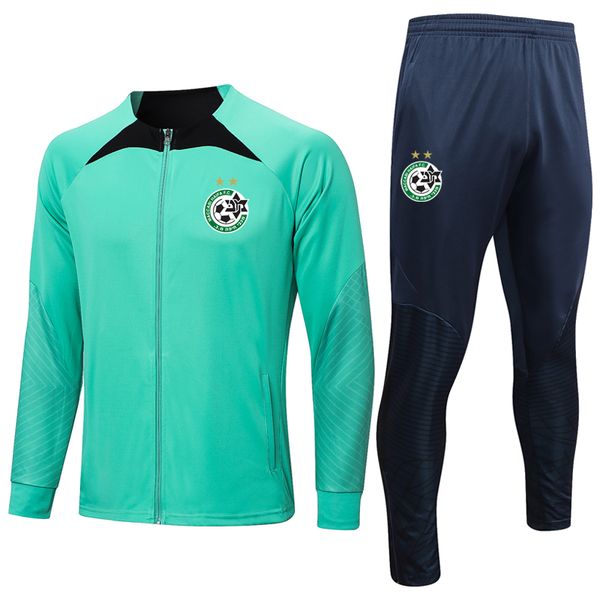 

2023 maccabi haifa soccer mens tracksuits sportswear sets sports casual sweatershirts sweatpants jackets pants football training suits kits, Gray