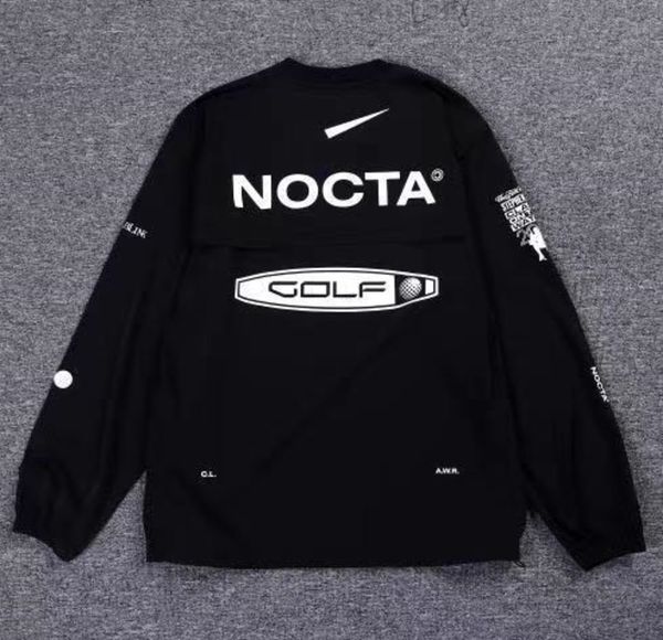 

new men's hoodies sweatshirts 2023 us version nocta golf co branded draw breathable quick drying leisure sports t-shirt long sleeve rou, Black