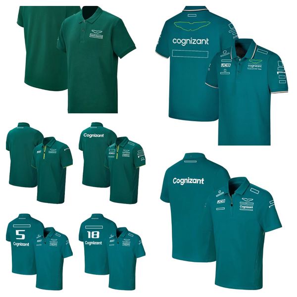 

new f1 racing suit racing driver polo shirt t-shirt team short sleeve lapel summer customization for men and women.