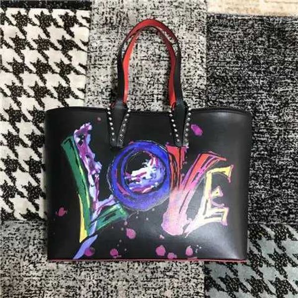 

women's studded gradient shopping bag luxury design handbag purse totes