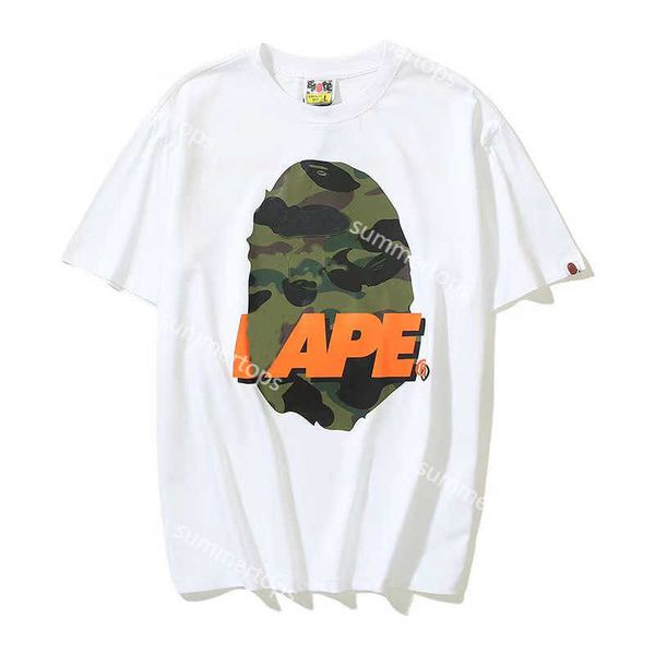 

bpe designer men t-shirts ape short sleeve camouflage oversized shirts for women cotton classic streerwear tees t2002, White;black