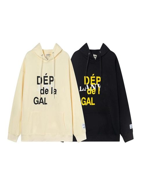 

mens hoodies sweatshirts designers galleryes dept fashion trend classic letter printed hoodie womens high street cotton pullover t1645398, Black