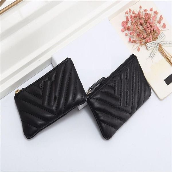 

key pouch coin purse wallet designer wallets designer coin pouch purses card holder lipstick bag with box dustbag lamb3265, Red;black