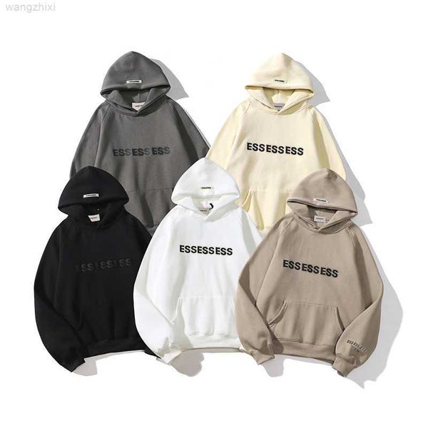 

2023 boy mens hoodie designer fashion ess women hoodies casual clothing autumn winter sweater pullover hip plush s-xl, Black