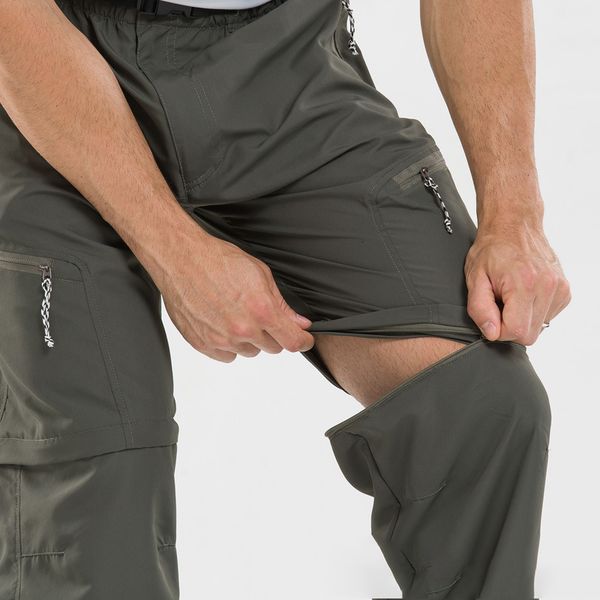 

men s pants waterproof hiking summer shorts camping trekking trousers mountain climbing outdoor sprots male 230317, Black