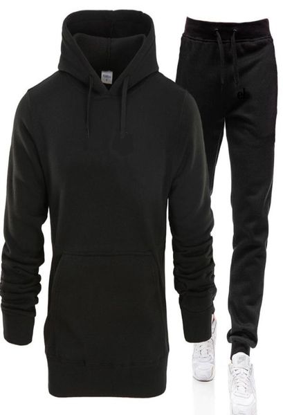 

mens tracksuits letter print fleece sweatsuits fashion hommes jogger fit suits pollover hooded hoodies casual long pants outfits h8976337, Gray