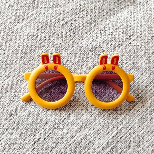 

lovely rabbit factory eyewear round rabbits frames kids size fashion sunglasses, White;black