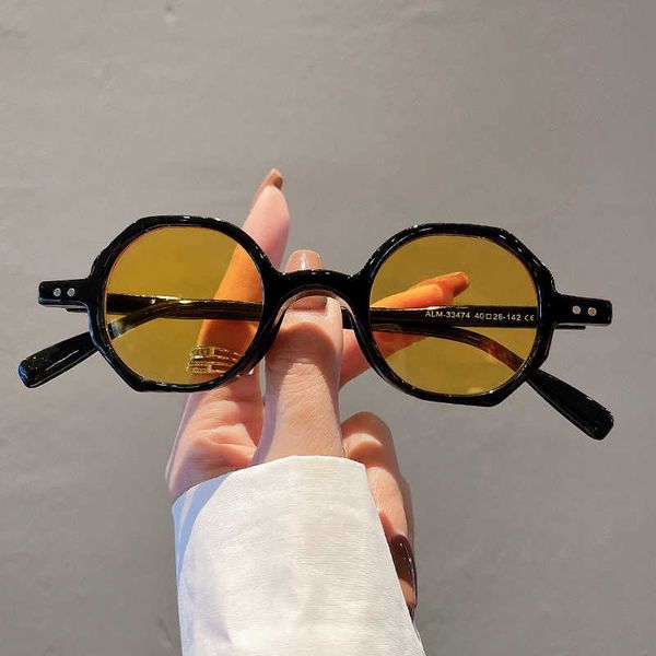 

sunglasses kammpt vintage round sunglasses for men women 2022 fashion small retro gradient shades eyewear new in design uv400 sun glasses g2, White;black