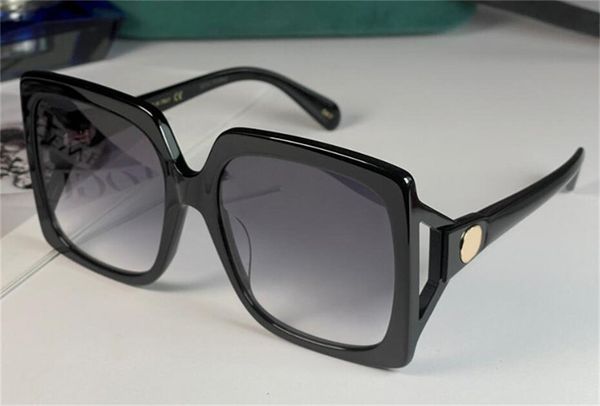 

new fashion design women square sunglasses 0876s acetate frame simple and popular style versatile outdoor uv400 protection glasses, White;black